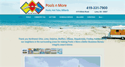 Desktop Screenshot of poolsnmoreohio.com